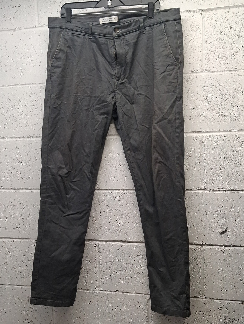 NWOT Men's Springfield Gray Chino Pants - Slim Fit